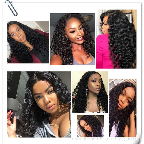 Curly Hair Weave Bundles Brazilian Virgin Kinky Curly Human Hair Weave 100% Unprocessed Hair Weft Extensions Natural Black Color